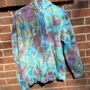 New ice dyed tie dyed hoodie